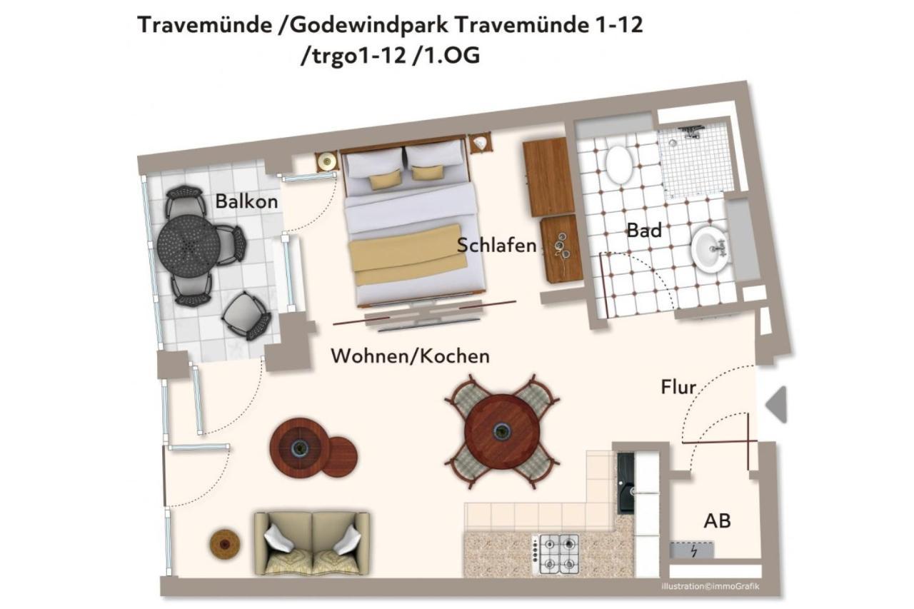 Godewindpark Travemuende Godewindpark Travemuende 1-12 Apartment Lubeck Exterior photo